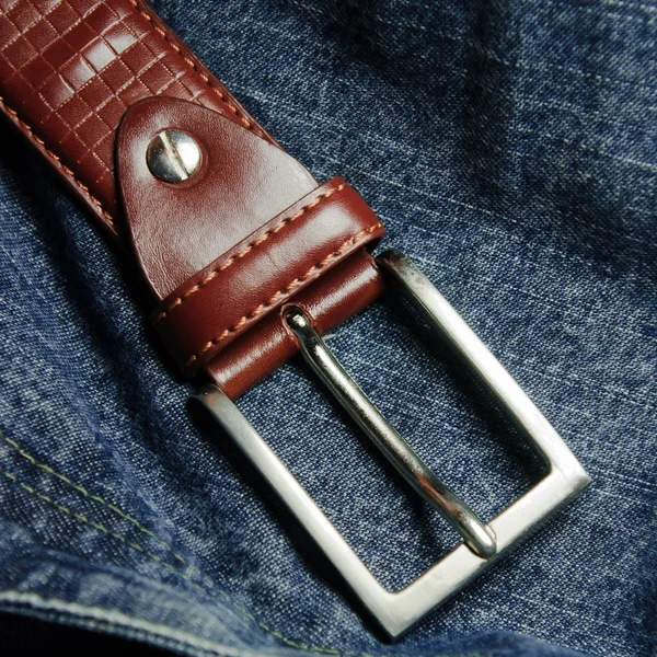 Belt jeans — Stock Photo, Image
