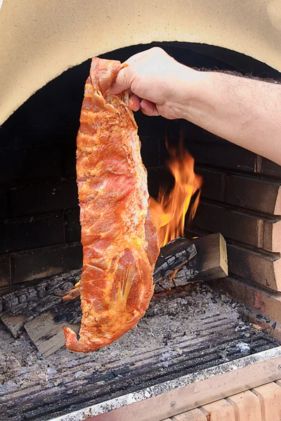 Ribben barbecue — Stockfoto