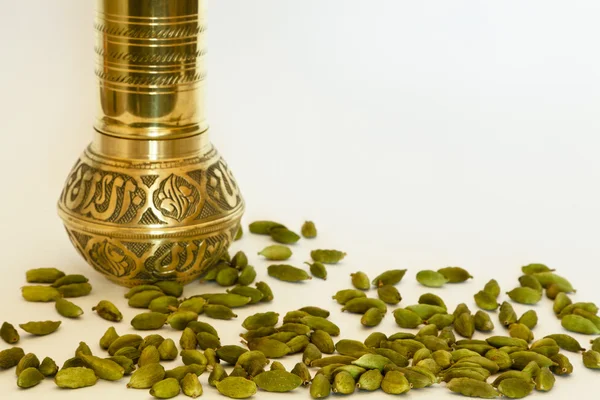 stock image Cardamom Pods and Spice Grinder