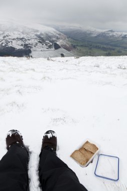 Lunch in the Snow clipart