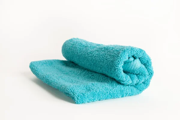 Blauwe handdoek — Stockfoto