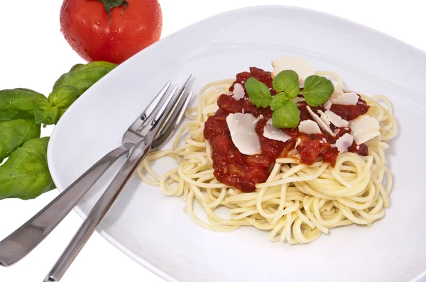 新鮮な自家製スパゲッティ — ストック写真