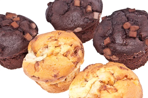 Smíšené muffiny - celkový pohled — Stock fotografie