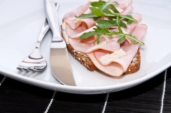 stock image Gammon on bread