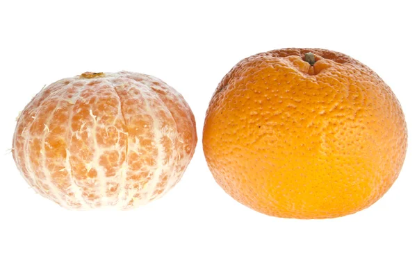 Geschascar lte und ungeschmbH lte Mandarine — Foto Stock