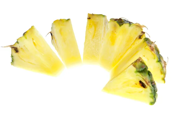 Isolated pineapple slices — Stock Photo, Image