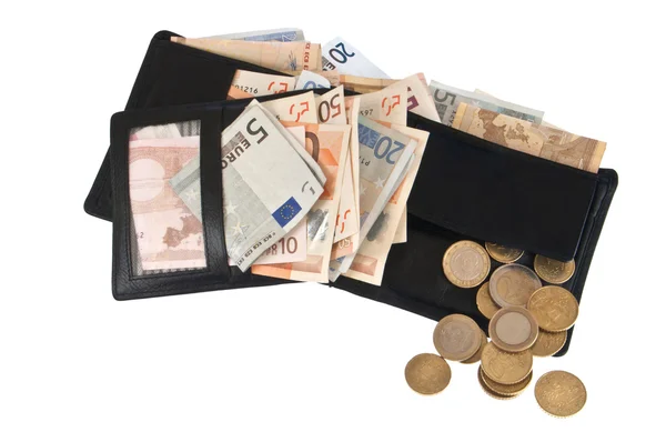 Dompet dengan tagihan — Stok Foto
