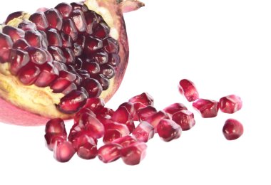 Open pomegranate clipart