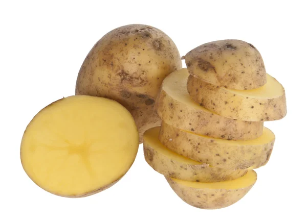 Chopped raw potatoes — Stock Photo, Image