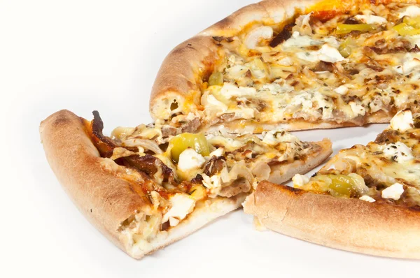 Kitschige Pizza — Stockfoto