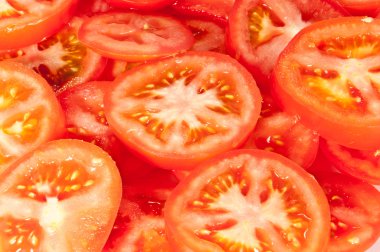 Tomato slices clipart