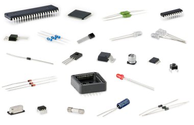 Electronic components clipart