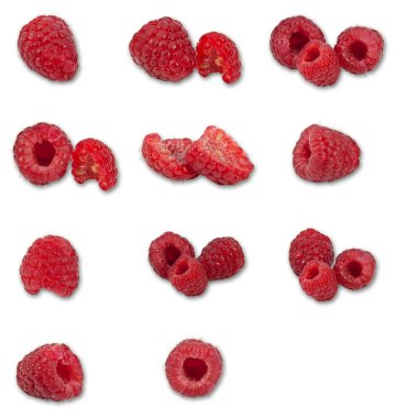 Raspberry collection clipart