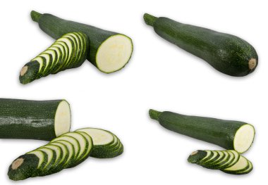 Sliced Zucchini clipart
