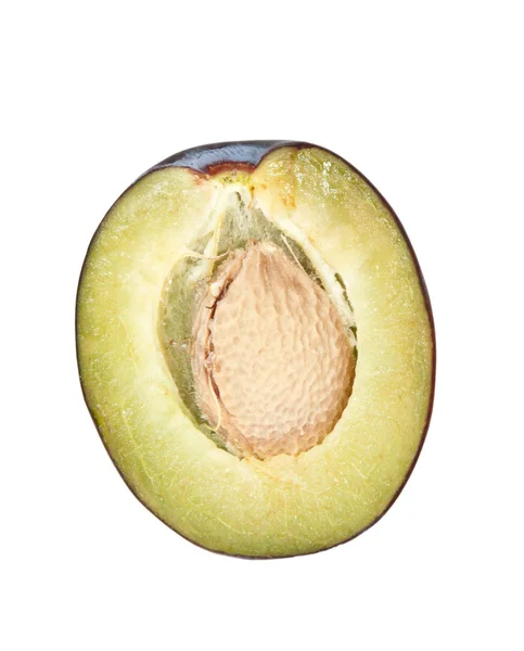 Halved plum — Stock Photo, Image