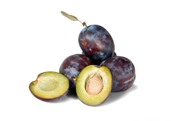 Group of plums — Stock Photo, Image