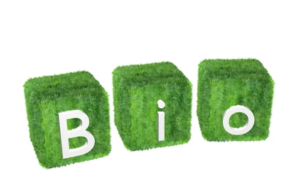 Bio-logo isolerad på vit bakgrund — Stockfoto