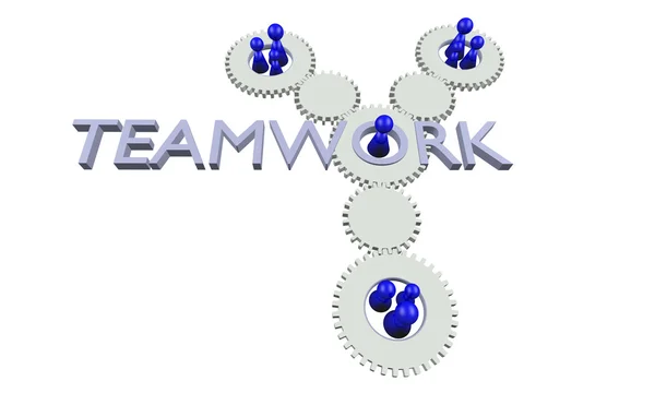 Ilustración del trabajo en equipo — Foto de Stock