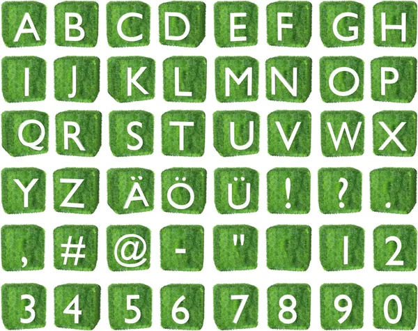 Lettres alphabétiques 3D sur cube (majuscules ) — Photo