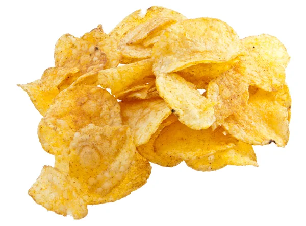 Högen av potatis chips — Stockfoto