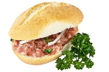 Roll with minced pork clipart