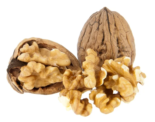 stock image Group of Walnuts isolated on white background