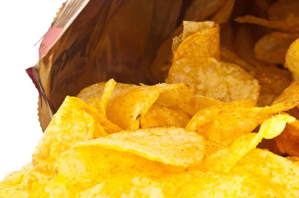 stock image Chips in a bag (with clipping path)