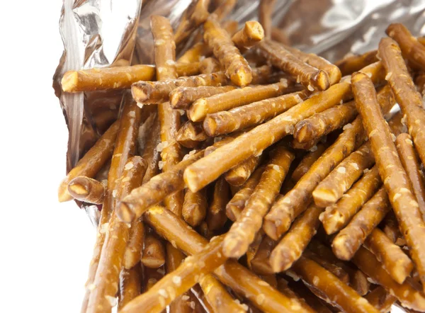 Saltsticks in a bag (with clipping path) — Stock Photo, Image