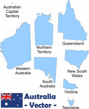 Australias territories clipart