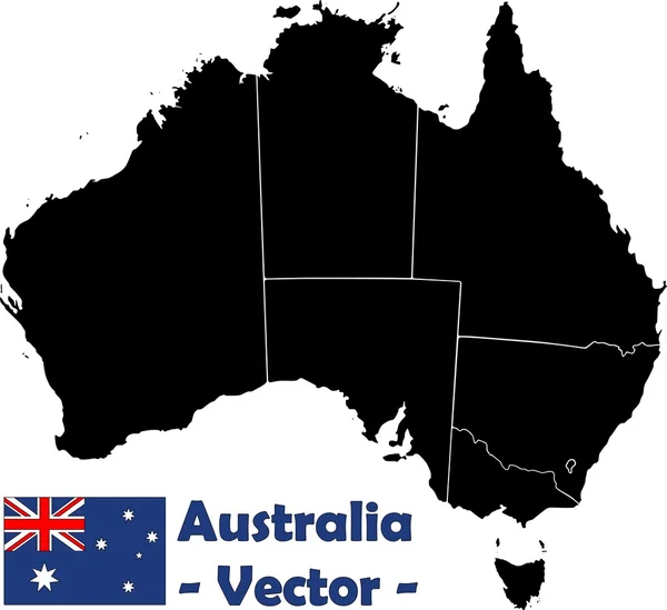Austrálie vektor — Stockový vektor