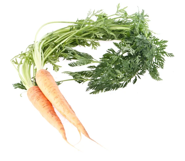 Бунді з моркви на білому тлі — стокове фото