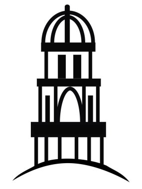 Temple or cupola logo clipart