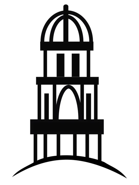 Logo chrám nebo kopule — Stockový vektor