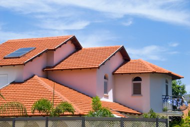 House with tile roof