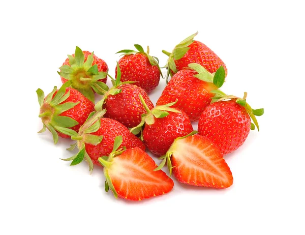 Strawberries isolated on white background — Stock Photo, Image