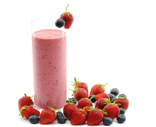 Smoothie with strawberries — Stock Photo, Image