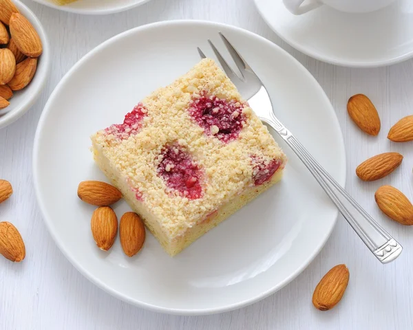 Cherry Pie and Almond — Stock Photo, Image