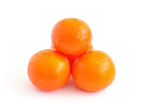 stock image Tangerines on white background