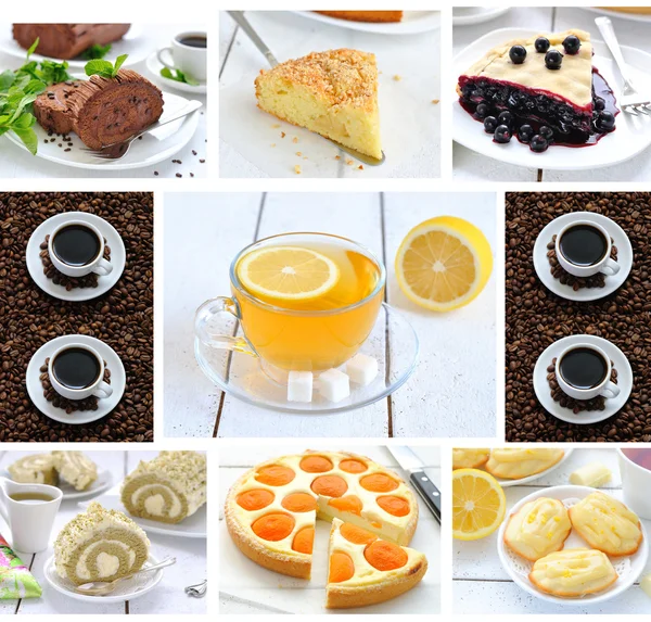 stock image Photo-collage of food and drink