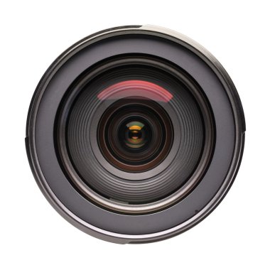 Fotoğraf lens (izole Önden Görünüm)