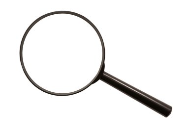 Magnifying glass (isolated) clipart