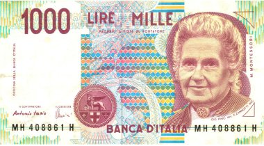 eski İtalyan dikkat, 1000 liret