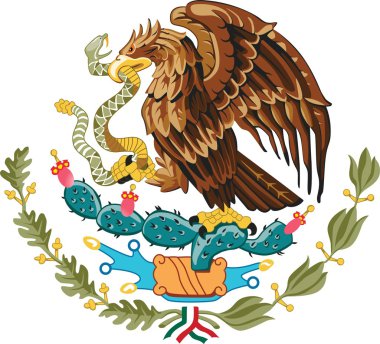 Mexico, coat of arms clipart