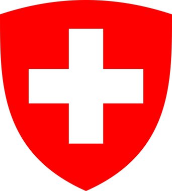 Swiss cross and shield clipart