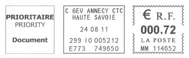 French postmark clipart
