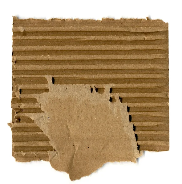 Pedaço de papelão castanho — Fotografia de Stock