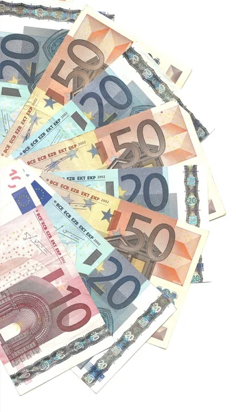 Dettaglio banconote in euro — Foto Stock