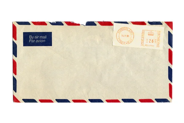 Airmail letter with UK postmark — Stock Photo, Image