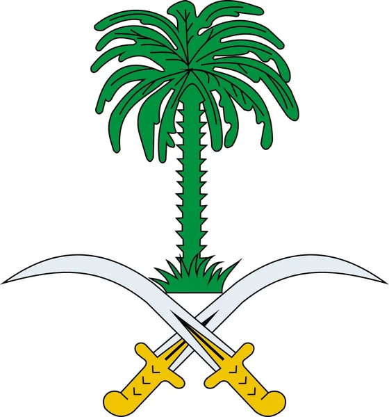 Герб Саудовской Аравии — стоковое фото