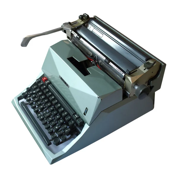 Vintage mechanical type writer isolated — Stock Photo, Image